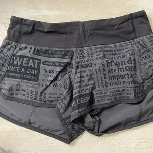 COPY - Lululemon black running shorts
